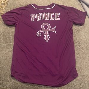 Prince Minnesota Twins Baseball MLB Purple Jersey sz M with Prince Symbol